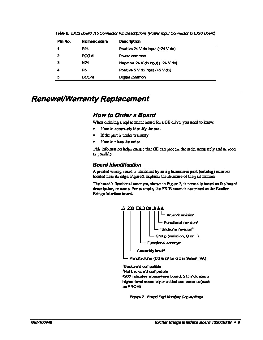 First Page Image of IS200EXIBG1AAA IGCT Exciter Bridge Interface Board Renewal and Replacement.pdf